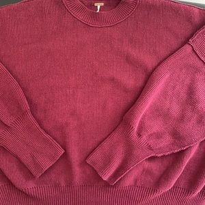 Free People Maroon Sweater size L